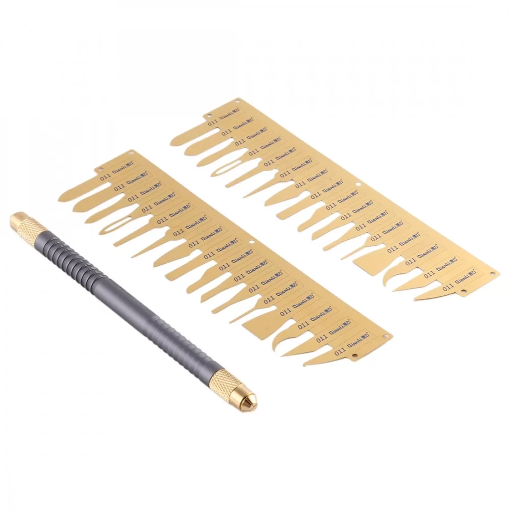 Picture of QIANLI 011 Multifunctioal CPU IC Glue Remover Knife Thin Blade Motherboard BGA Chip Glue Cleaning Knife